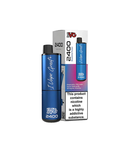 IVG 2400 Blueberry Fusion Disposable Vape