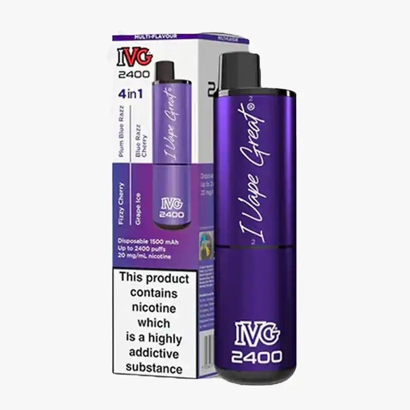 IVG 2400 Disposable Vape Purple Edition