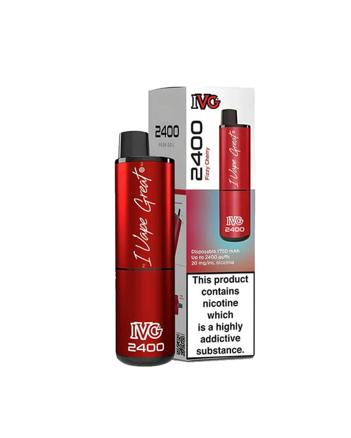 IVG 2400 Fizzy Cherry Disposable Vape