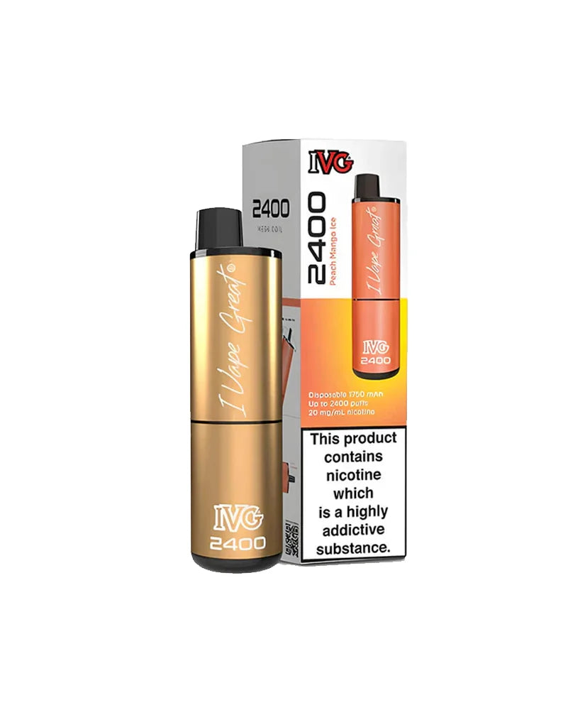 IVG 2400 Peach Mango Ice Disposable Vape