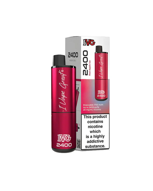 IVG 2400 Red Apple Ice Disposable Vape