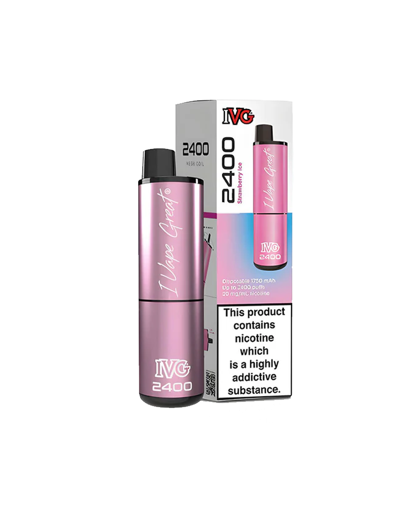 IVG 2400 Strawberry Ice Disposable Vape