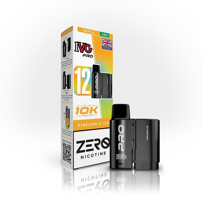 IVG Pro 12 0 Nicotine Refill Pods - Vapour Deal