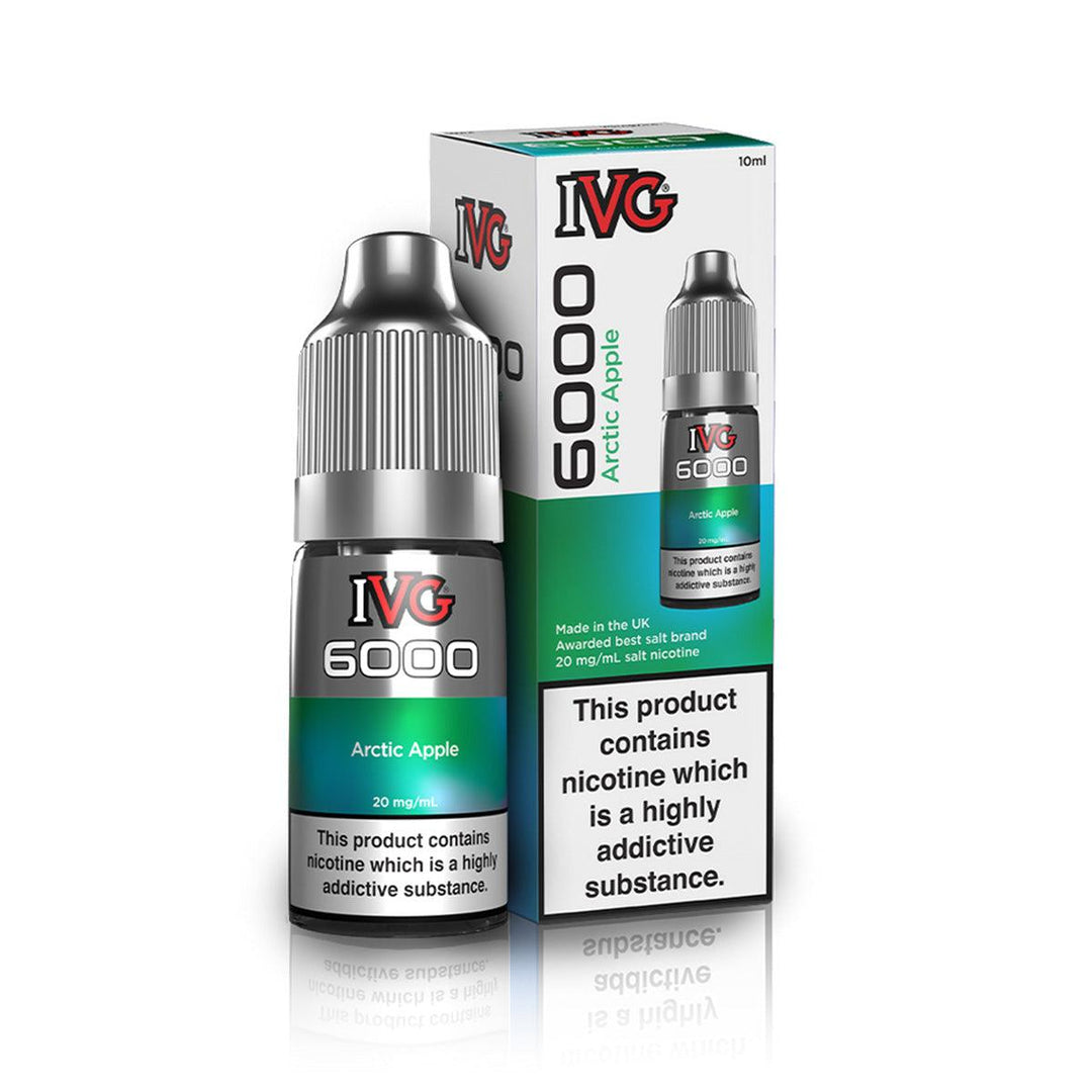 IVG 6000 Arctic Apple Nic Salt Vape Juice - Vapours Deal Ltd