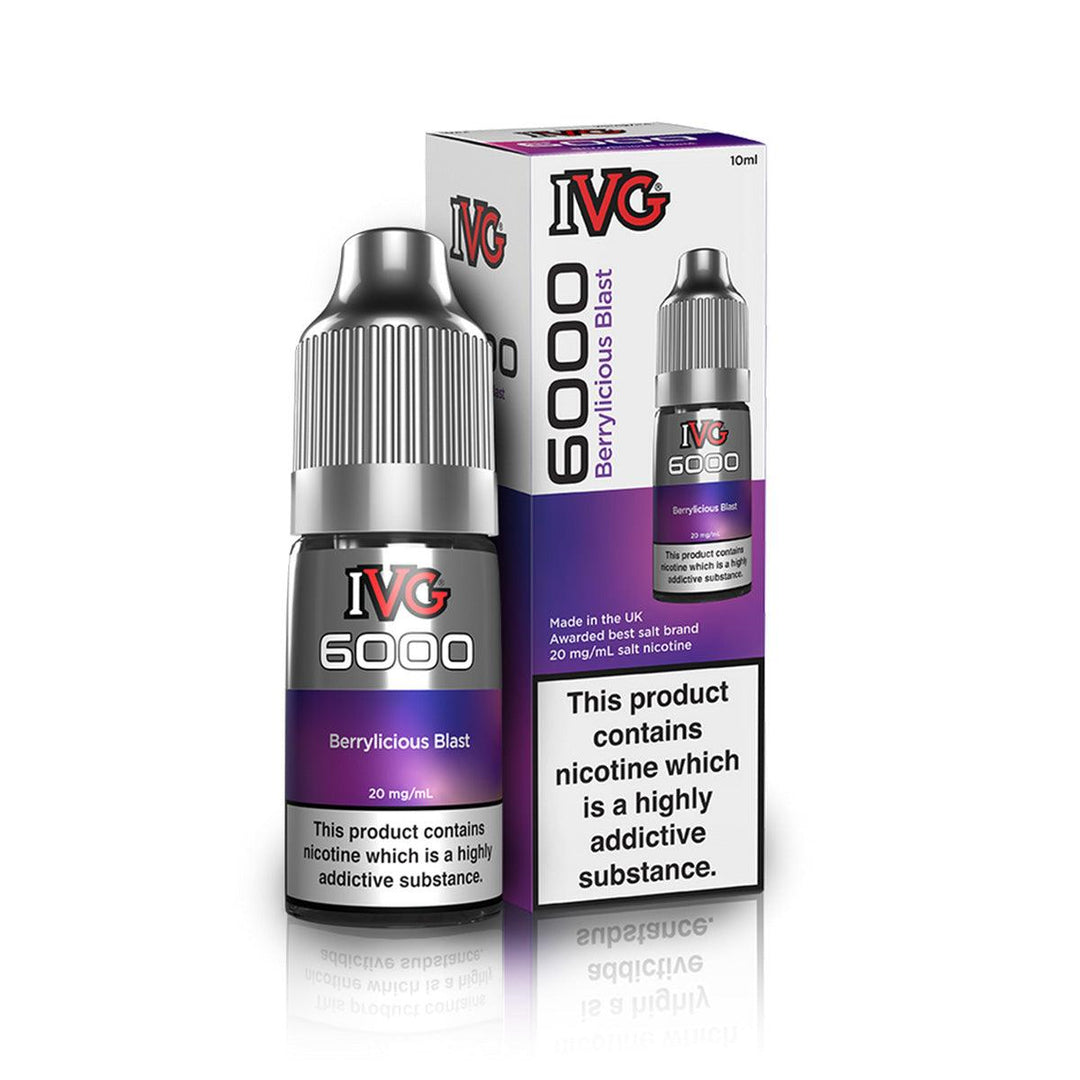 IVG 6000 Berrylicious Blast Nic Salt Vape Juice - Vapours Deal Ltd