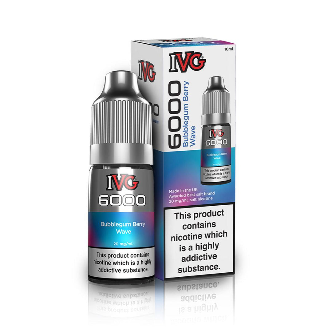 IVG 6000 Bubblegum Berry Wave Nic Salt Vape Juice - Vapours Deal Ltd