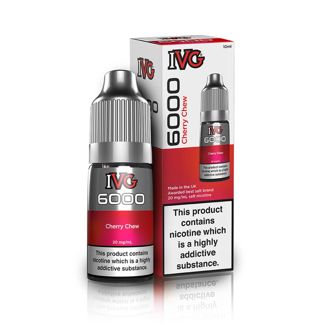 IVG 6000 Cherry Chew Nic Salt Vape Juice - Vapours Deal Ltd