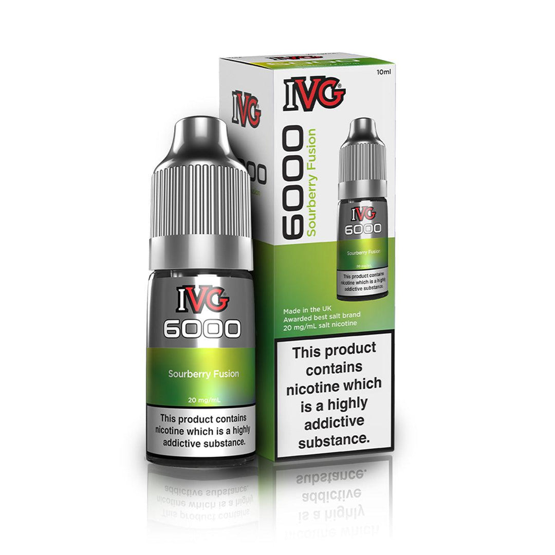 IVG 6000 Sourberry Fusion Nic Salt Vape Juice - Vapours Deal Ltd