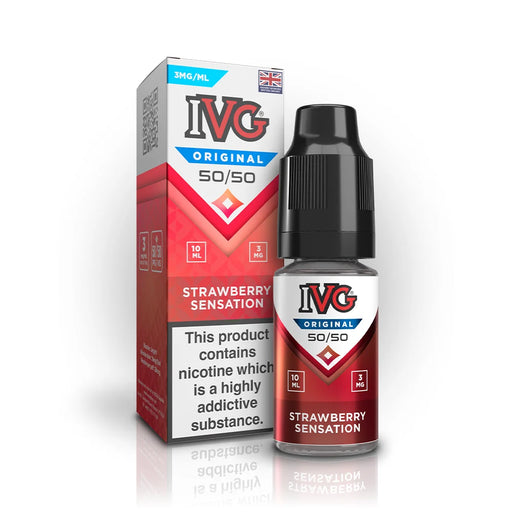 IVG Original 50/50 Strawberry Sensation E-Liquid - 10ml