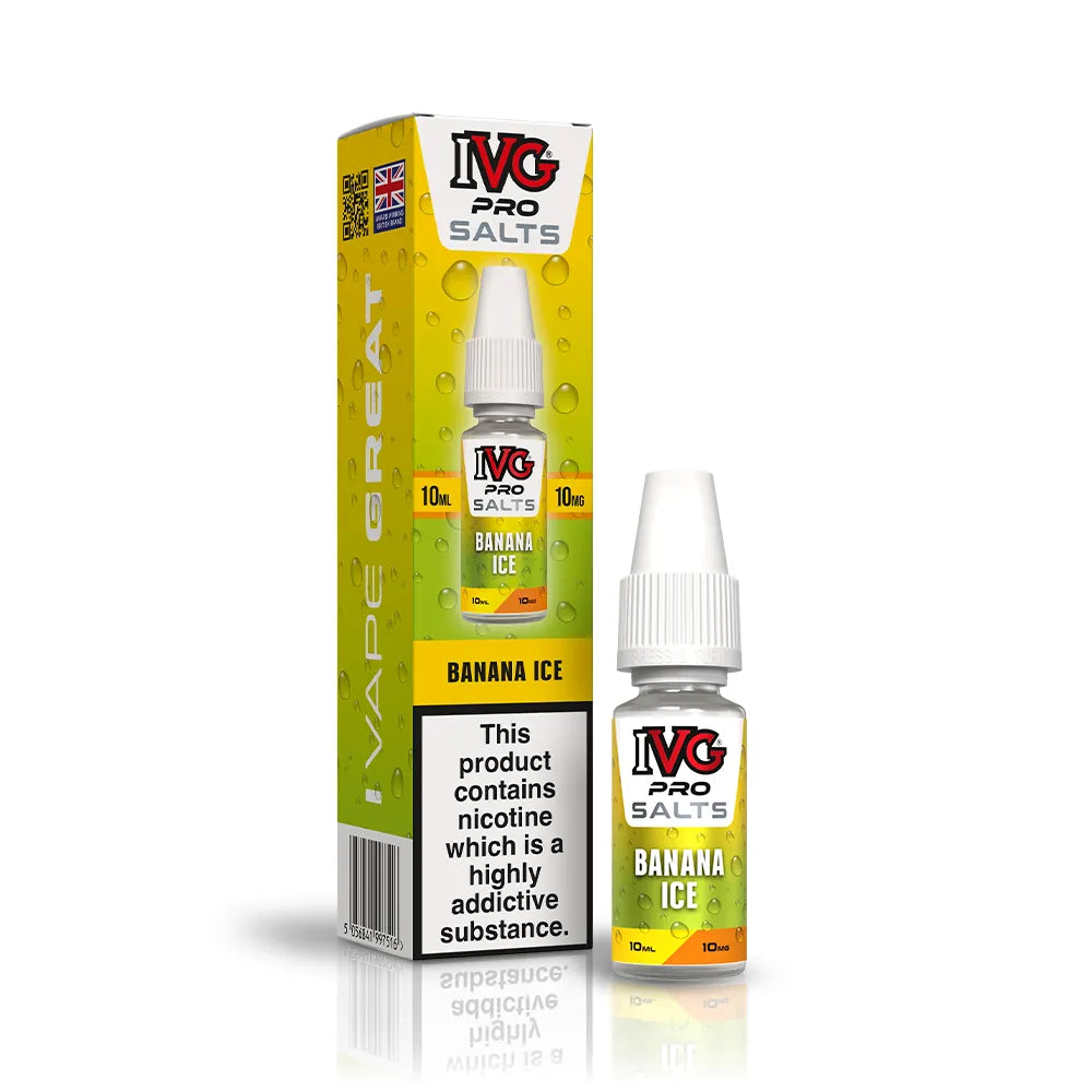 IVG Pro Salts Banana Ice Nic Salt Vape Juice 10mg