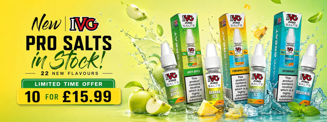 IVG Pro Salts Banner Desktop View