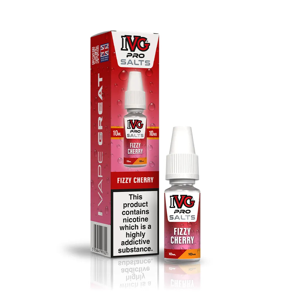 IVG Pro Salts Fizzy Cherry Nic Salt Vape Juice  10mg