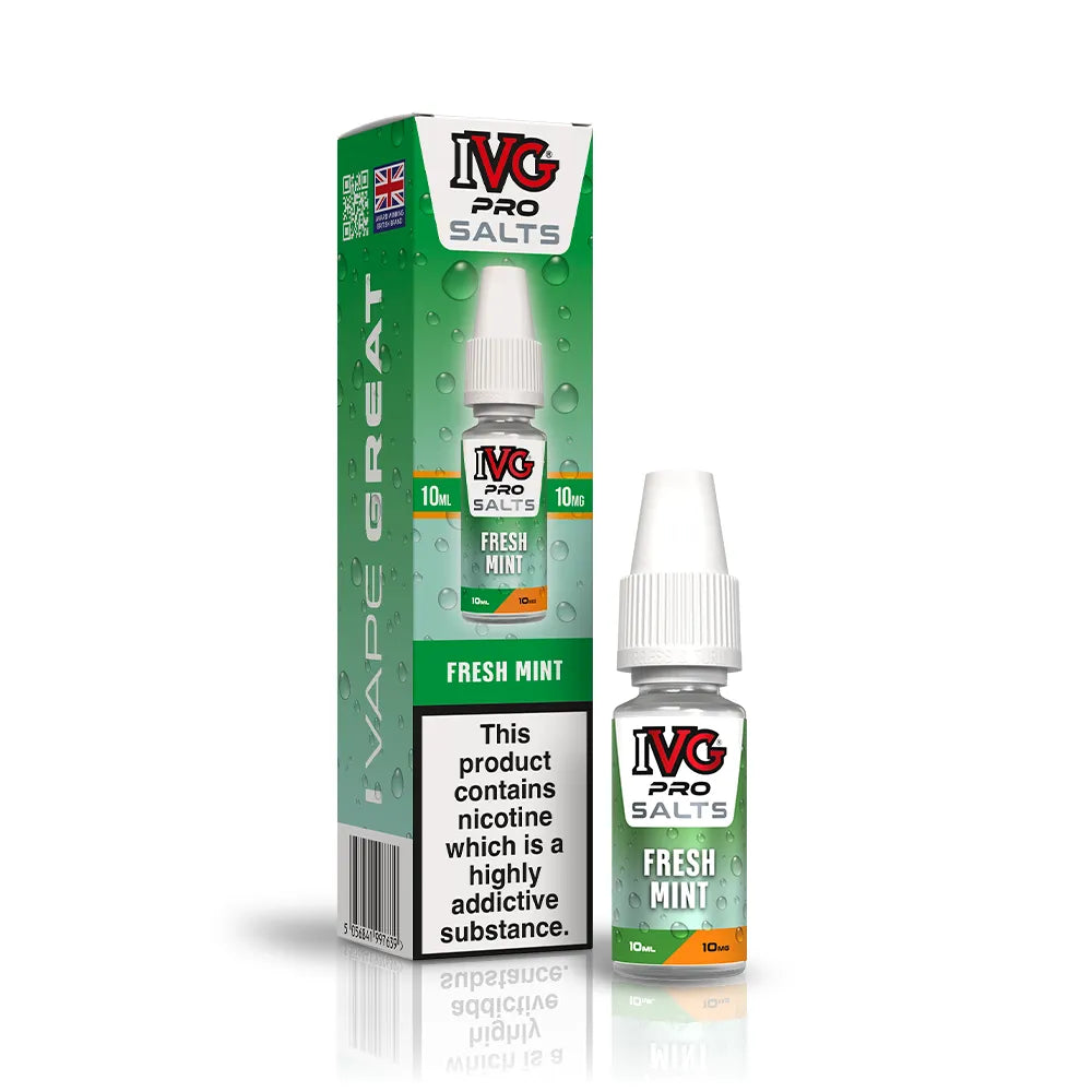 IVG Pro Salts Fresh Mint Nic Salt Vape Juice 10mg
