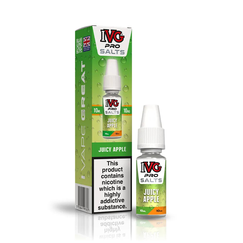 IVG Pro Salts Juicy Apple Nic Salt Vape Juice 10mg