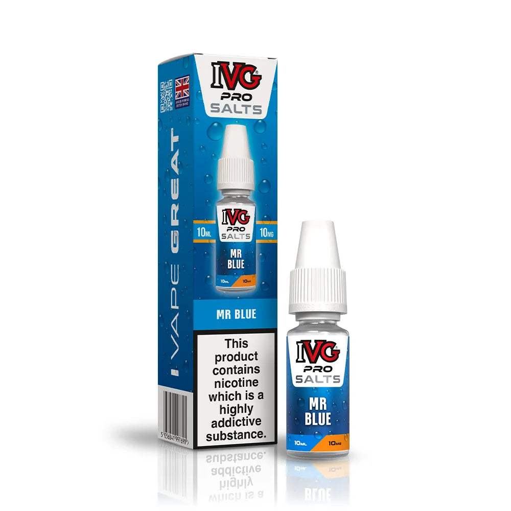 IVG Pro Salts Mr Blue Nic Salt Vape Juice 10mg
