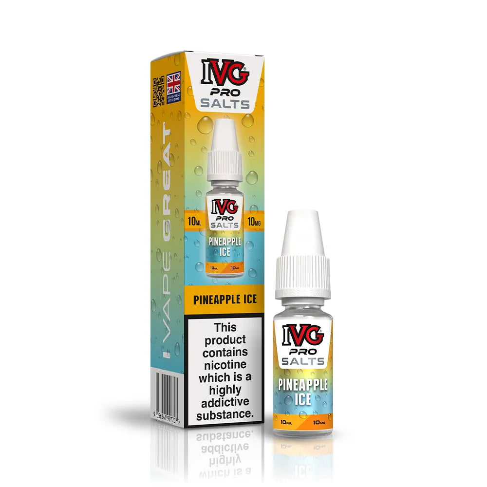 IVG Pro Salts Pineapple Ice Nic Salt Vape Juice 10mg