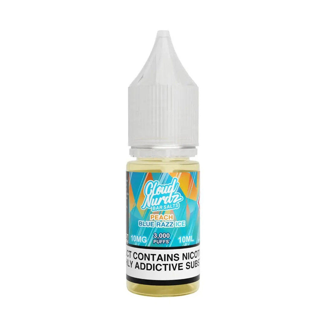 Cloud Nurdz Iced Peach Blue Razz Nic Salt Vape Juice