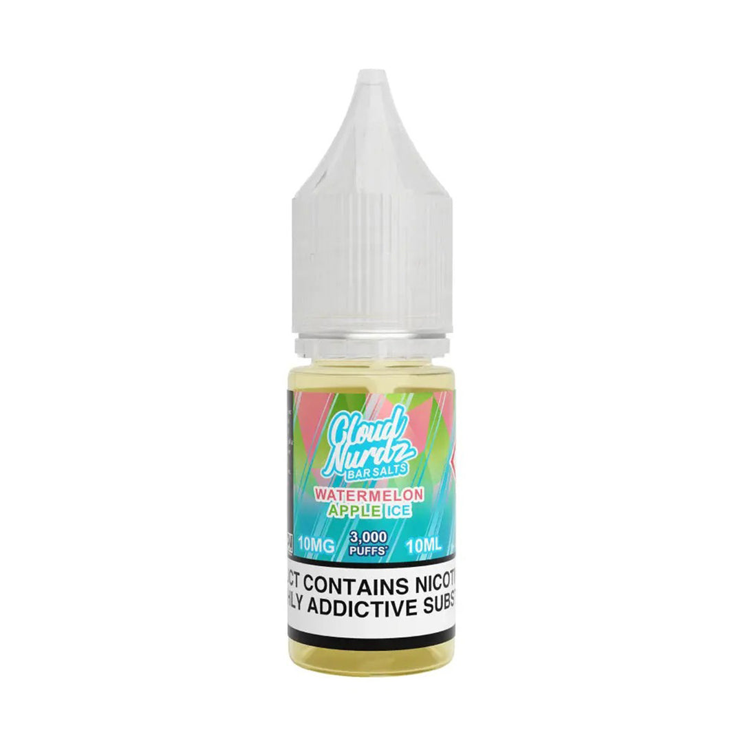 Cloud Nurdz Iced Watermelon Apple Nic Salt Vape Juice