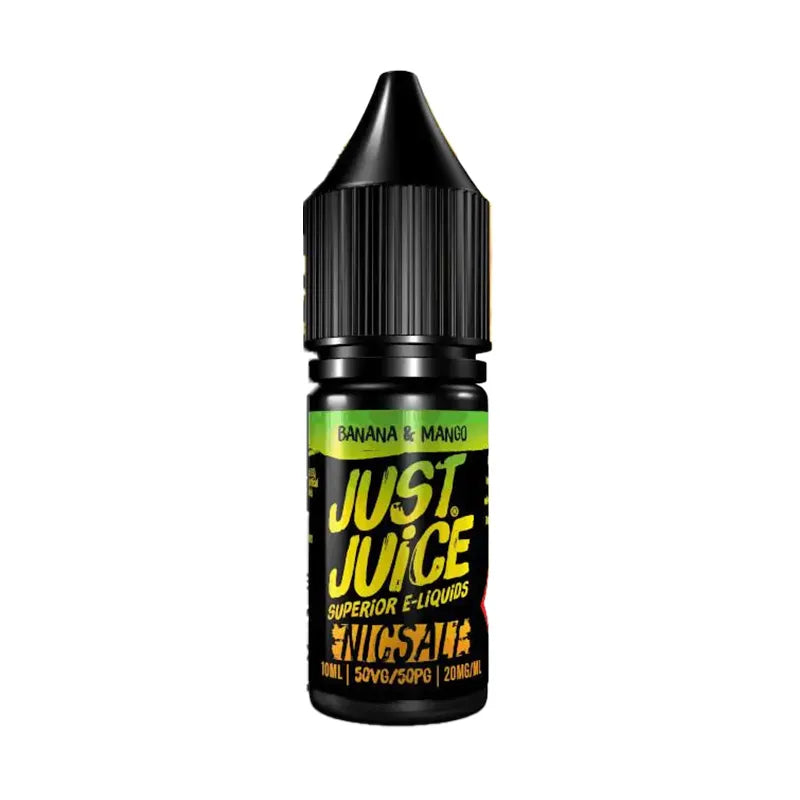 Just Juice Banana & Mango Nic Salt Vape Juice - 10 Pack
