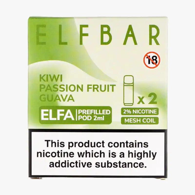 Kiwi Passion Fruit Guava Elf Bar Elfa Prefilled Pod
