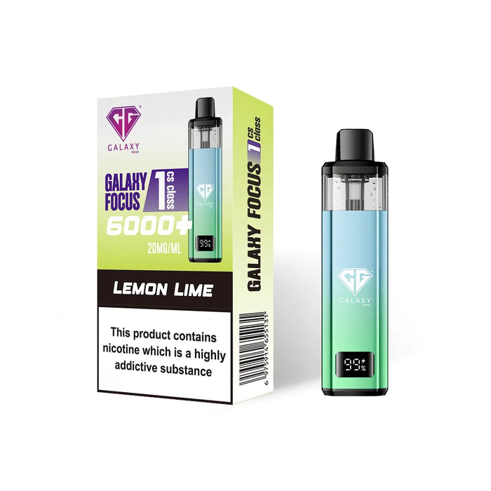 Lemon Lime Crystal Galaxy Focus 1 6K Puffs Prefilled Pod Kit - Vapour Deal LTD
