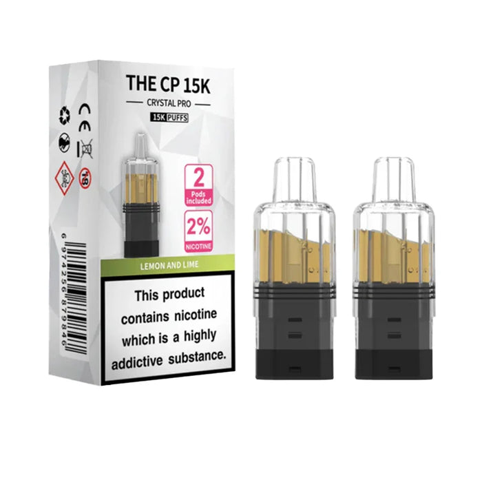 Lemon Lime Crystal Pro CP 15K Prefilled Pod + Refill Container