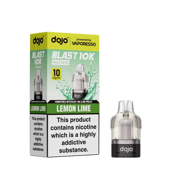 Lemon Lime Vaporesso Dojo Blast 10K Pods - 10mg