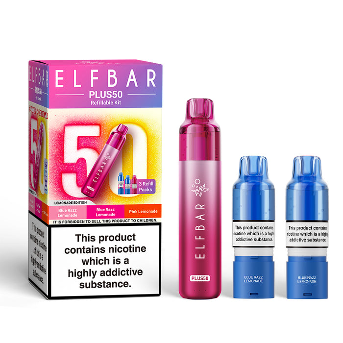 Elf Bar Plus 50 Prefilled Pod Kit - lemonade edition