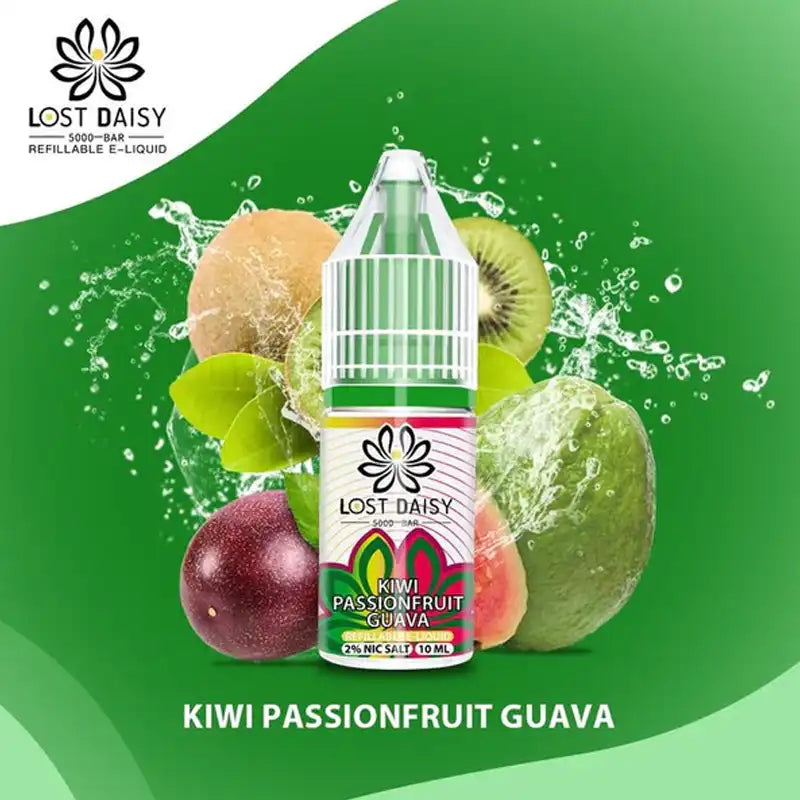 Lost Daisy 5000 Bar Salt 10ml Kiwi Passion Fruit Guava
