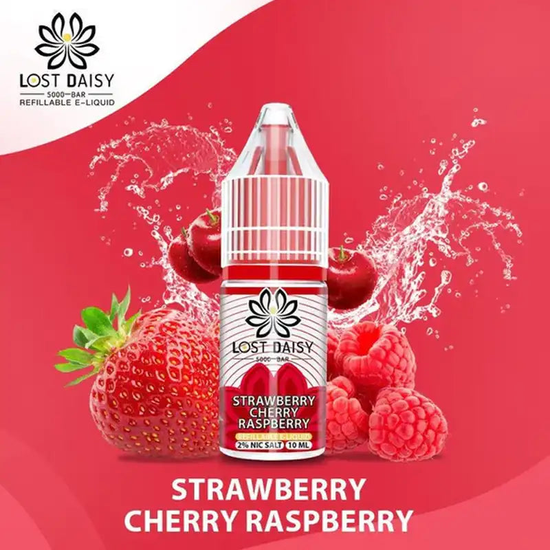 Lost Daisy 5000 Bar Salt 10ml Strawberry Cherry Raspberry