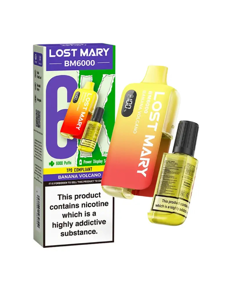 Lost Mary BM6000 Banana Volcano Disposable Vape