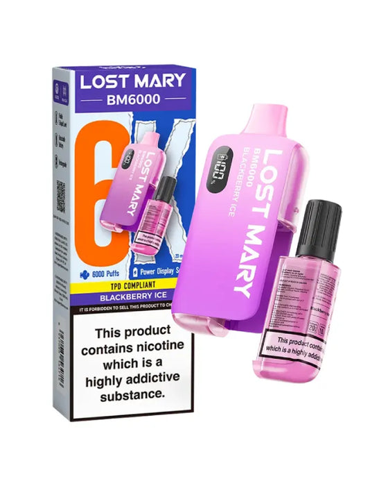 Lost Mary BM6000 Blackberry Ice Disposable Vape