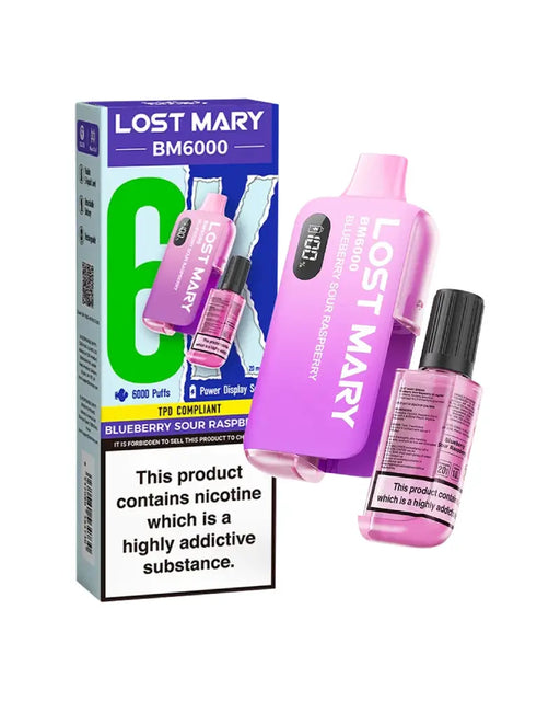 Lost Mary BM6000 Blueberry Sour Raspberry Disposable Vape