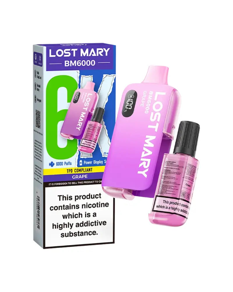 Lost Mary BM6000 Grape Disposable Vape