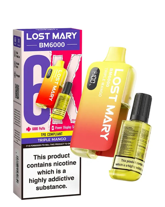 Lost Mary BM6000 Triple Mango Disposable Vape