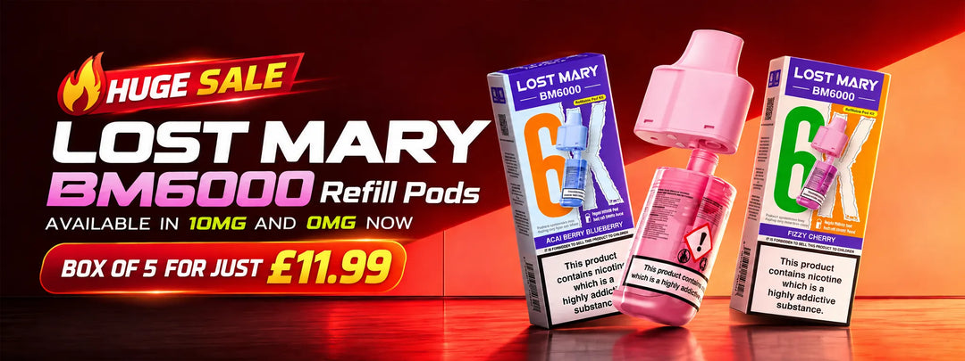 Lost Mary BM6000 Pods offer Desktop Banner