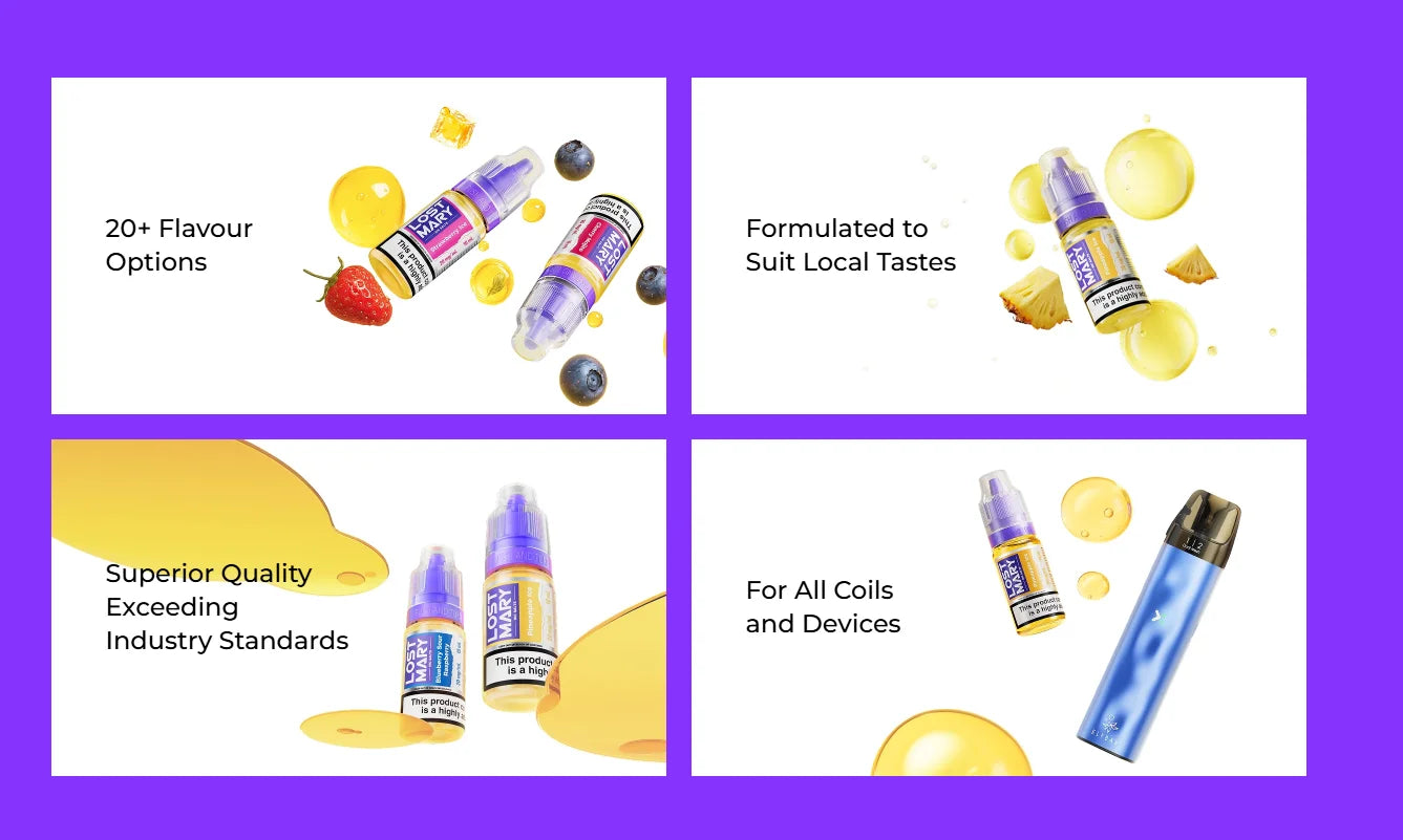 Lost Mary Nic Salts Key Features