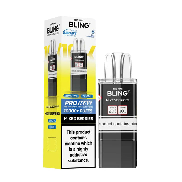 MIxed Berries The Bling Pro Max 10K Prefilled Pod + Refill Container