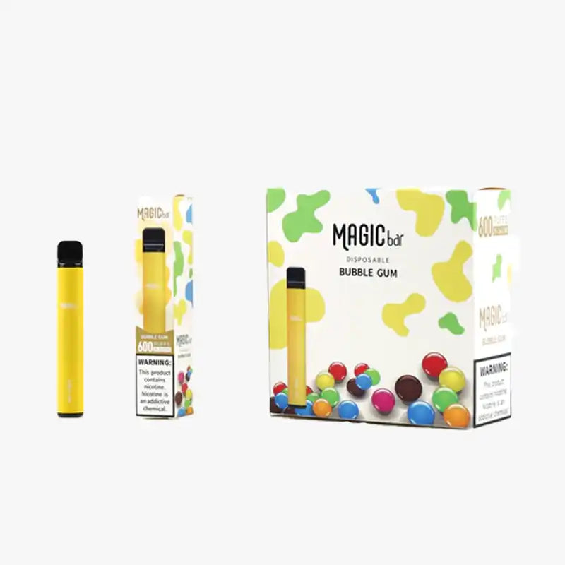 Magic Bar 600 Puffs Disposable Box Of 10 Bubblegum