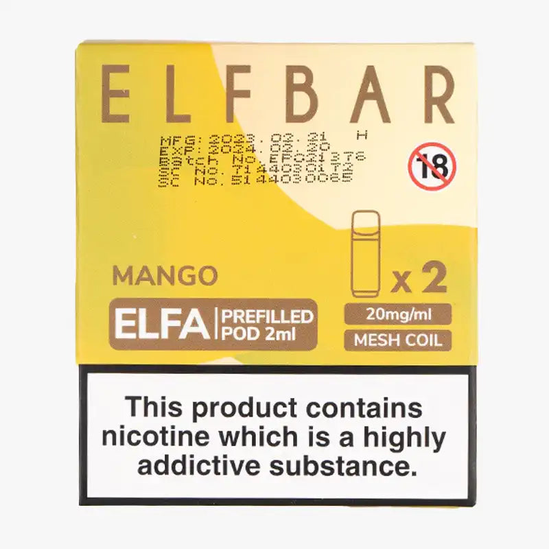 Mango Elf Bar Elfa Prefilled Pod