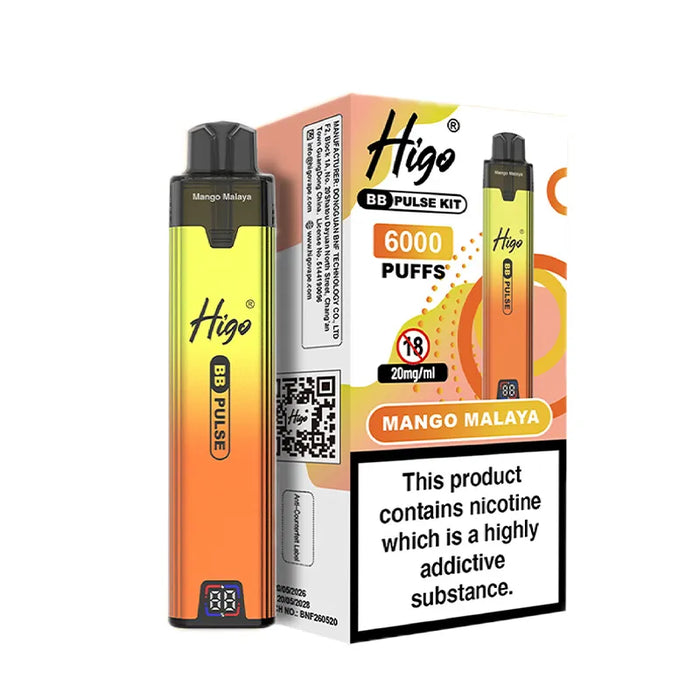 Mango Malaya Higo BB Pulse 6000 Prefilled Pod Kit