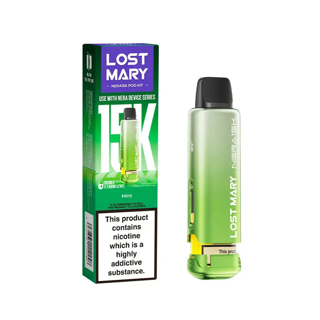 Mint Lost Mary Nera Fullview refill pods