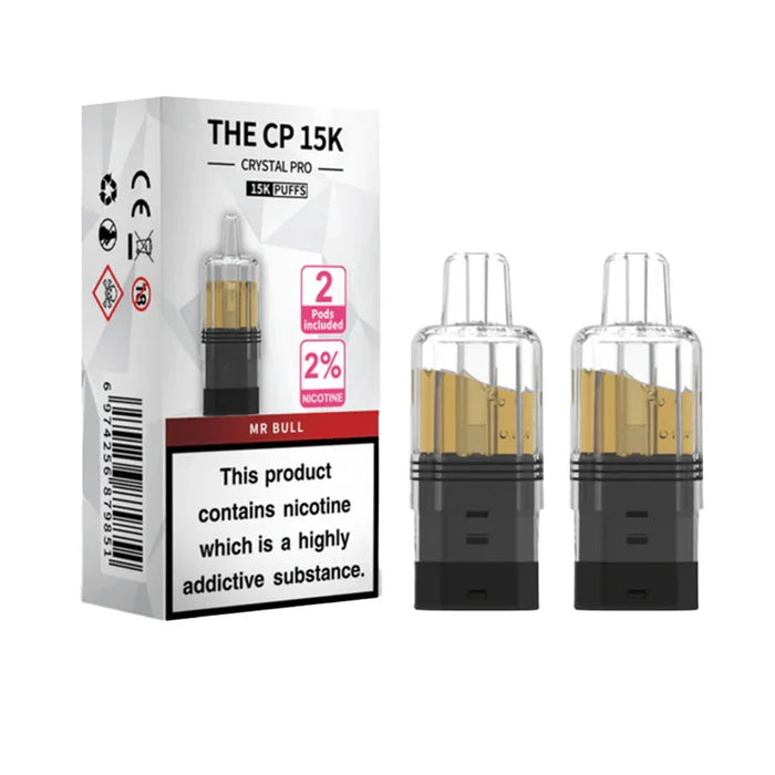 Mr Bull Crystal Pro CP 15K Prefilled Pod + Refill Container