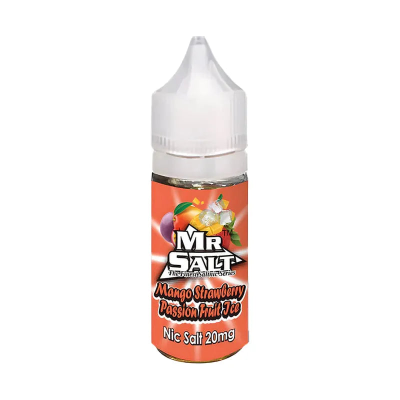 Mr Salt Mango Strawberry Passion Fruit Ice Vape Juice - 10 Pack