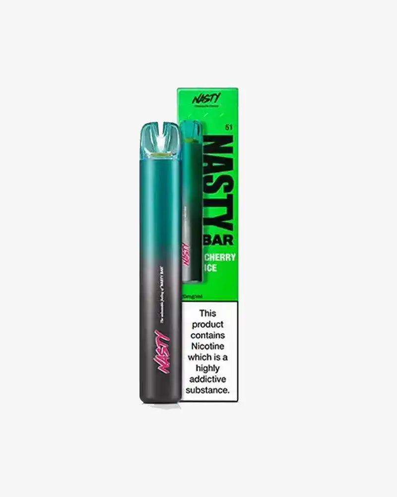 Nasty Bar DX2 Disposable Vape Bars 600 Puffs Cherry Ice