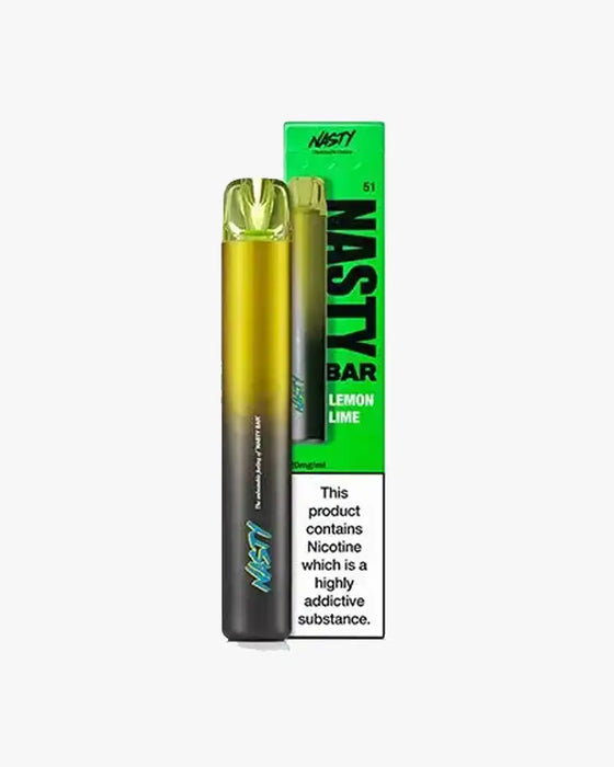 Nasty Bar DX2 Disposable Vape Bars 600 Puffs Lemon Lime