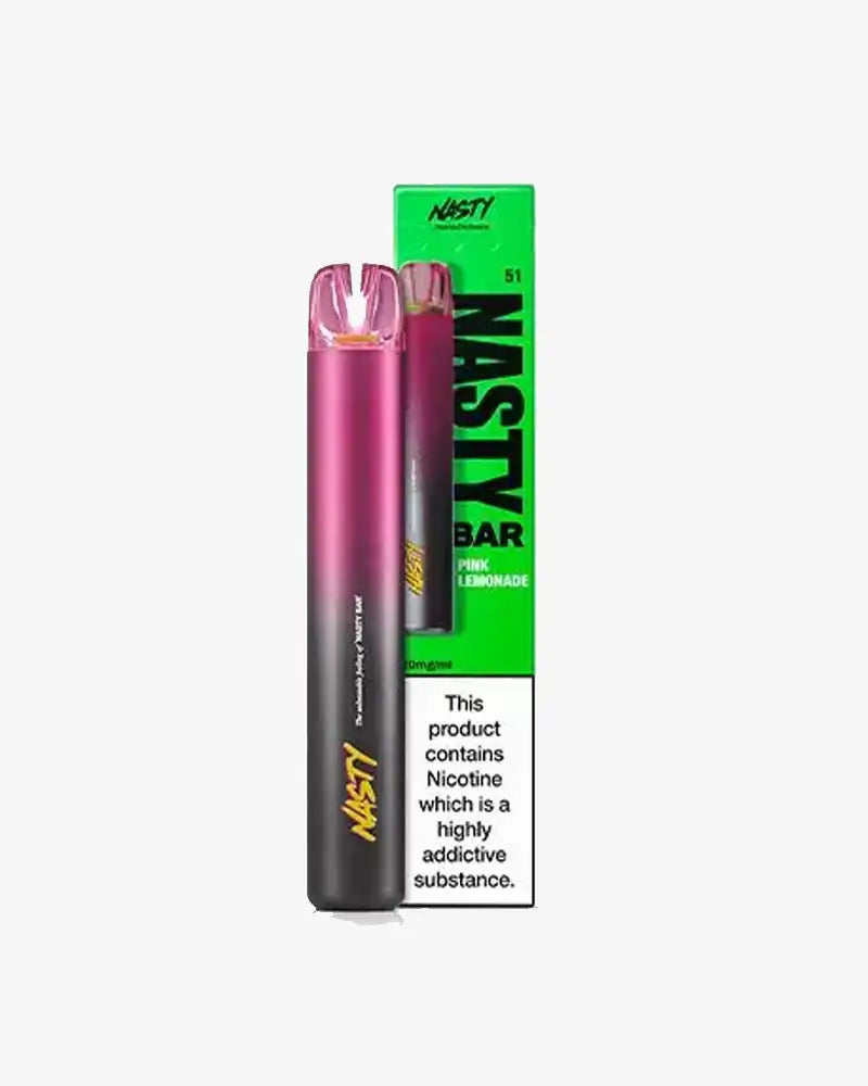 Nasty Bar DX2 Disposable Vape Bars 600 Puffs Pink Lemonade