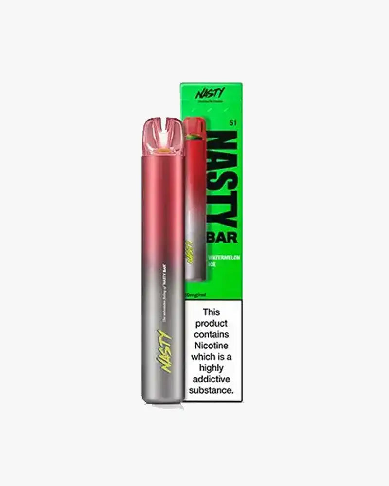 Nasty Bar DX2 Disposable Vape Bars 600 Puffs Watermelon Ice