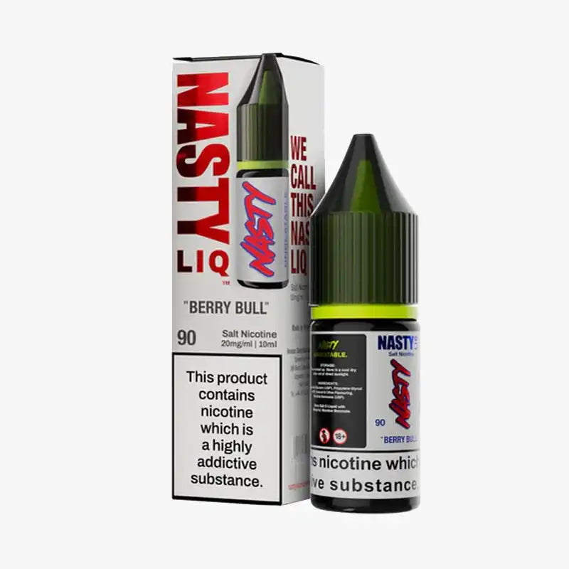 Nasty LIQ Nic Salts 10ml E Liquid Berry Bull