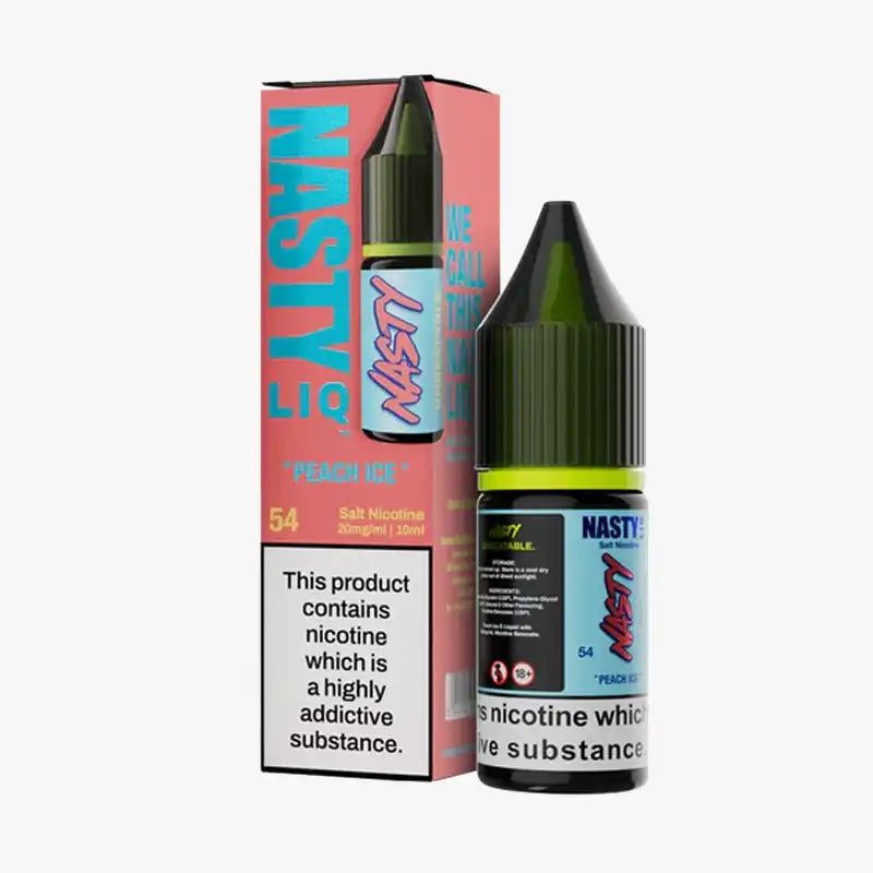 Nasty LIQ Nic Salts 10ml E Liquid Peach Ice